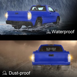 G-PLUS Tail Lights, Compatible with Toyota Tundra 2014 2015 2016 2017 2018 2019 2020 2021, Rear Lamps Clear Lens Driver & Passenger Tail Lamps Luces Traseras, Faros Traseros Rear LightsAssembly