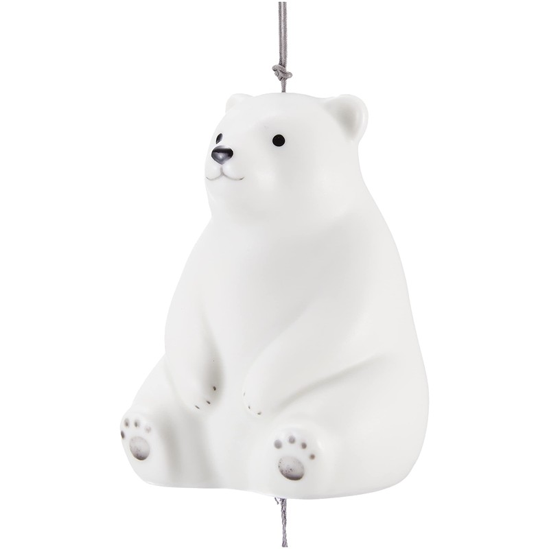 Yakushi Kiln Seto Wind Chimes (Shirokuma)