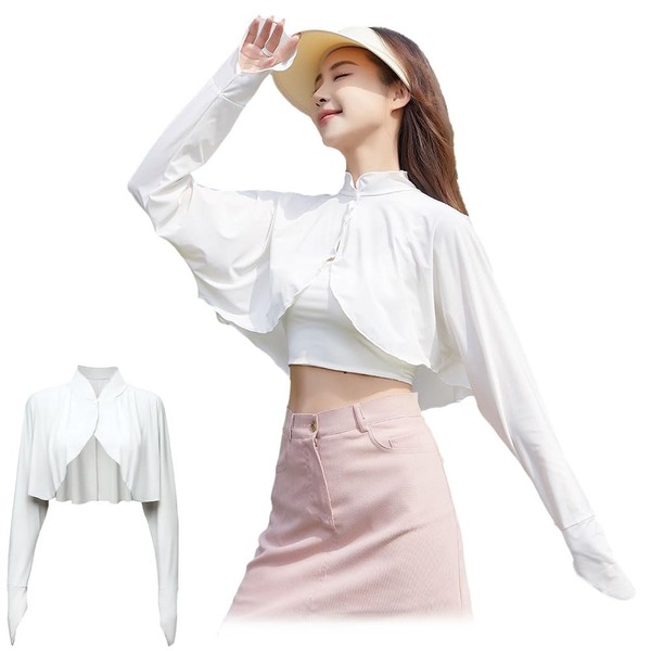ALUBES Arm Cover, UV Protection, Rash Guard, Bolero Cardigan, Women's,