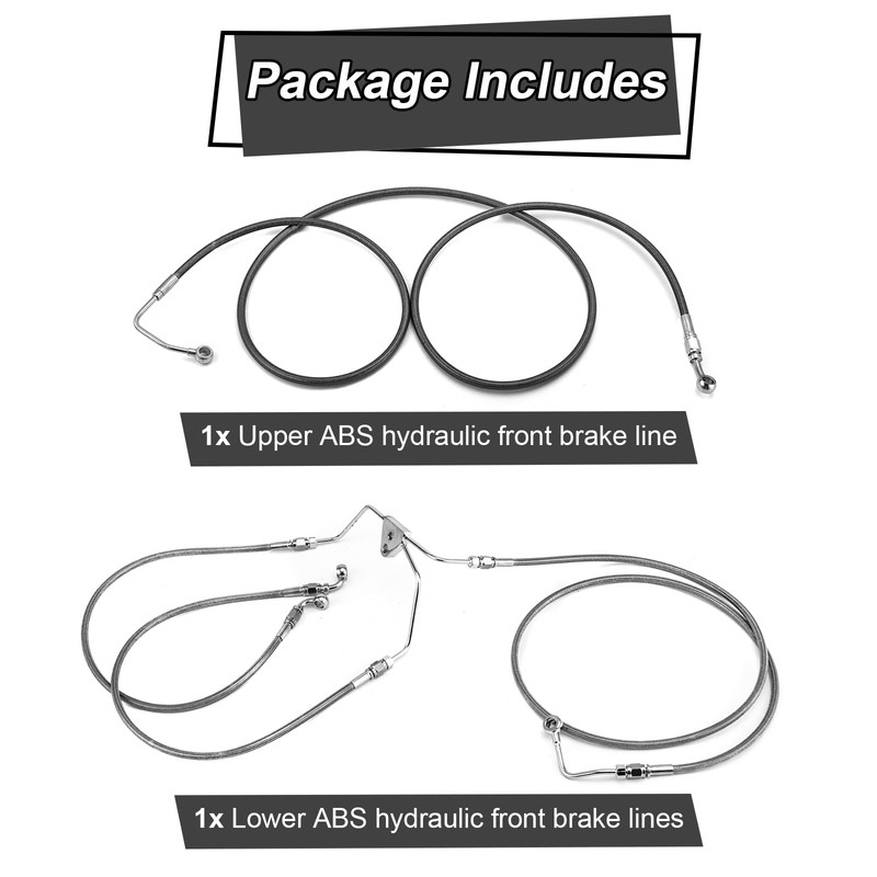 Mofun Extended Upper and Lower Hydraulic ABS Front Brake Line