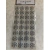 CHRISTMAS STICKERS 3D CHRISTMAS FOAM GLITTER SILVER BRIGHT SNOWFLAKES 32PCS
