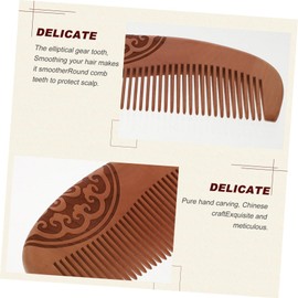 Baluue 3pcs Portable Hair Combs Light Brown Scalp Massage Brushes for Hairdressing Easy to Carry for Spa Travel and Everyday Use Fashionable Design Comfort and Pressure Relief