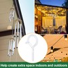 Wopanxye 20pack White Screw-in Hooks Wall Ceiling for Outdoor String