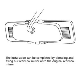 Lelecar 17" Vision Panoramic Rear View Mirror Day/Night Wide Angle Convex for Universal Car Truck SUV