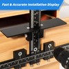 Fingwerk 14-Piece Cabinet Hardware Jig Tool Set, Aluminum Alloy Cabinet