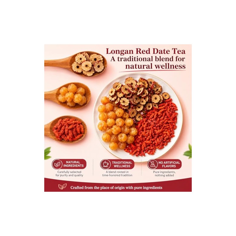 Herbal Tea, Longan Red Date Goji Berry Tea, Jujube Tea,