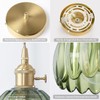 Battery Operated Ceiling Light,Pendant Light Petal Glass Battery Chandelier Light