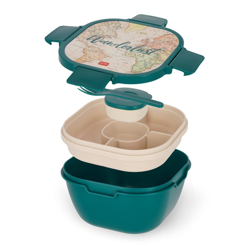 Legami - Lunch Box 1 Fork and 1 Spice Jar