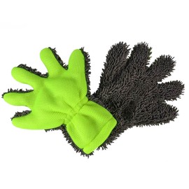 2 Pack Car Wash Mitts - XINDELL Car Washing Microfiber Hand Mitt with Fingers, Extra Large Size for Car Exterior Interior Cleaning Mitten Scratch Free & Lint Free Motorcycle Wash Mitts