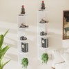 LitaEther 5 Tier White Lack Wall Shelf - Multi-Functional Display