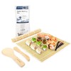 EXZACT Sushi Rolling Kit 4pcs Sushi Maker - 2 x Sushi Rolling Mats, 1 x Rice Paddle, 1 x Rice Spreader - Suitable Beginner and Experienced