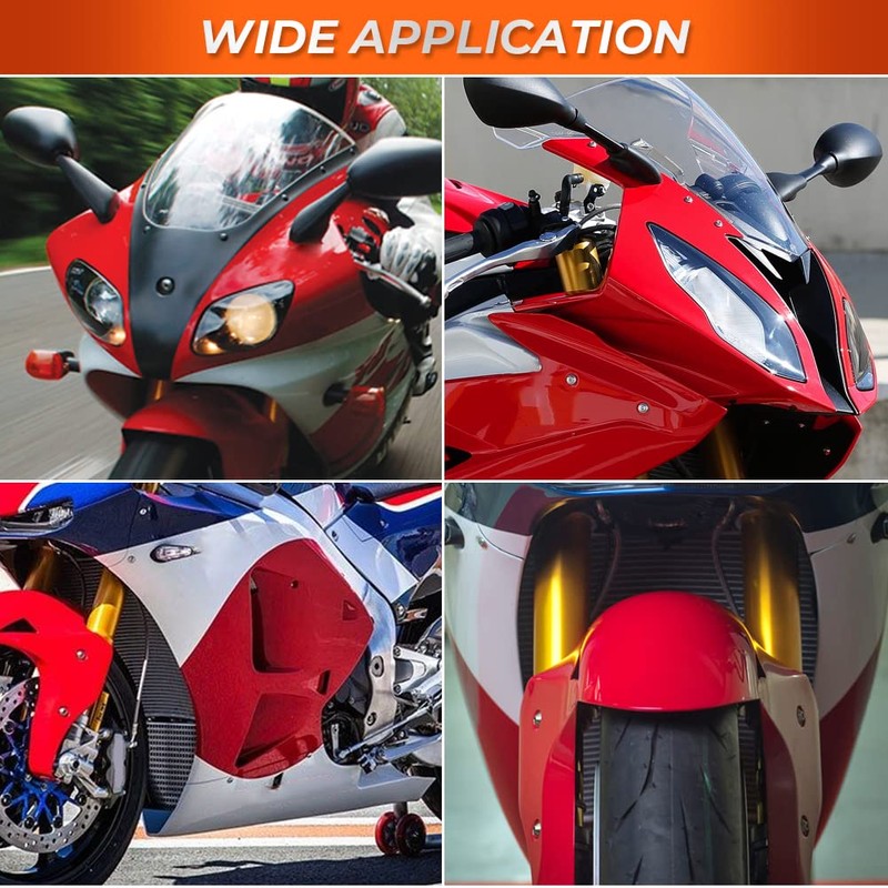 Alpha Rider M6 Universal Motorcycle Rubber Nut with Internal Thread,
