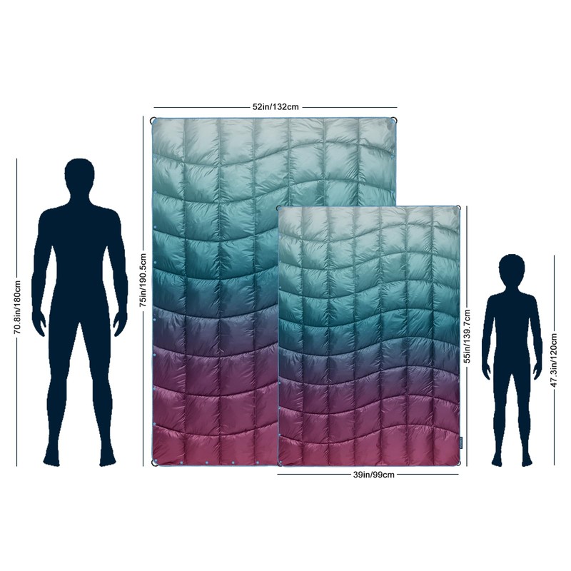 marshmallow dream Camping Blanket,MINI Puffy Blanket Lightweight Windproof Water Resistant