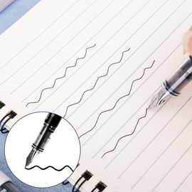 FRIUSATE 9 Black Fountain Pens Disposable for Writing EF Nib Black Ink Fine Point Pen Set Smooth Writing for Journaling Sketching Lettering Text Highlighting Calligraphy Office School