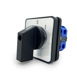 LEPEVNEY Changeover Switch Universal Rotary Cam Selector Latching Switches 2 Positions 4 Terminals LW26-20 C02/1 660V 20A Black Blue