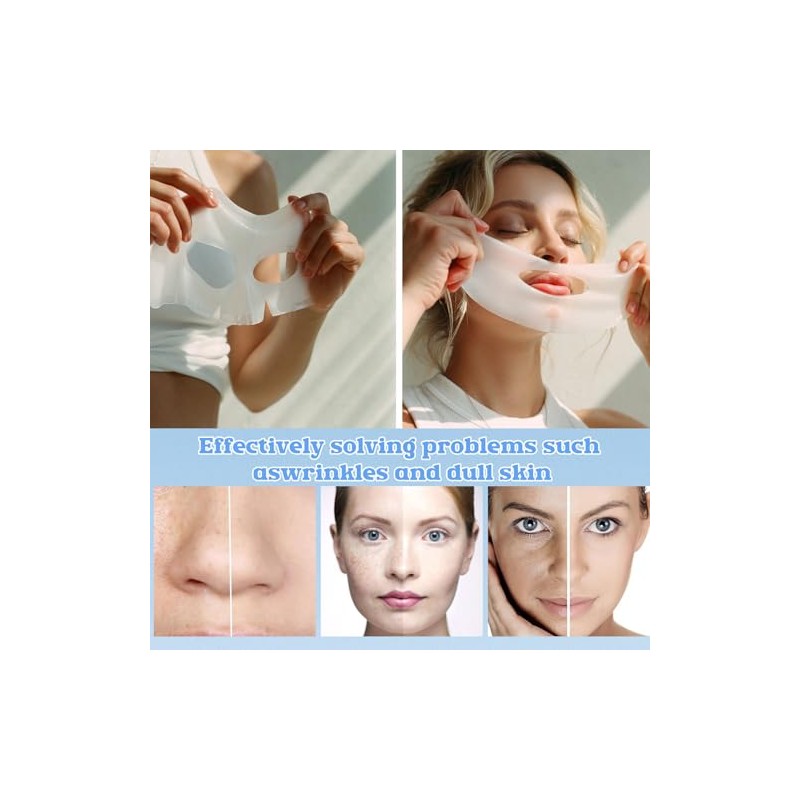 10 Piezas Mascarilla Bio-Colágeno,Bio Mascarilla Colageno