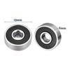 QUARKZMAN 626-2RS 6x19x6mm Ball Bearing x 4pcs. Carbon Steel for