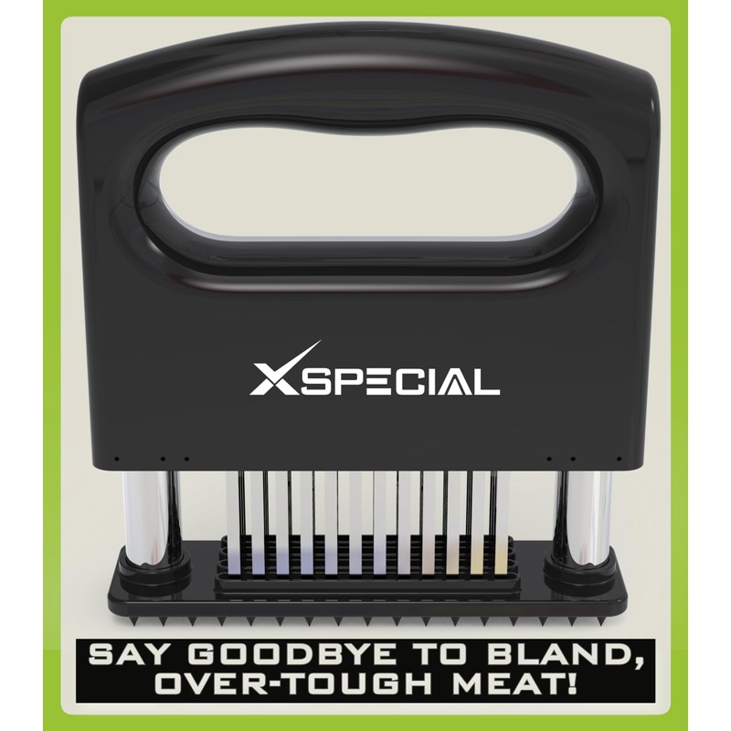 XSpecial Mini-Deluxe Meat Tenderizer Tool 48 Blade Stainless Steel, Kitchen