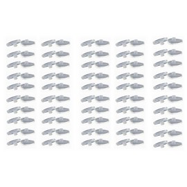 Caulo Airbag Clip On Nose Pads Compatible w Oakley Glasses Sunglasses OX5087 OX5113 OX5120 OX3127 OX3204 OX3222 OX5119 OX5122 OX5094 OO6005 OO4145 OO4147 etc (Clear - 50 Pairs)