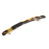 VINGTAINE H-784-BR- Tortoise Shell Style Line Mini Barrette Hair Clip