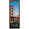 wallsthatspeak 9x28 Mocha Walnut Picture Frame for Puzzles Posters Photos