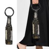 WOFALO store Stylish Resin Handle Wine Bottle Bag with Marble-Pattern