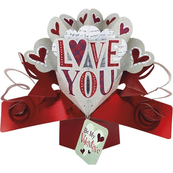 3D Pop Up Valentine's Card - LOVE YOU