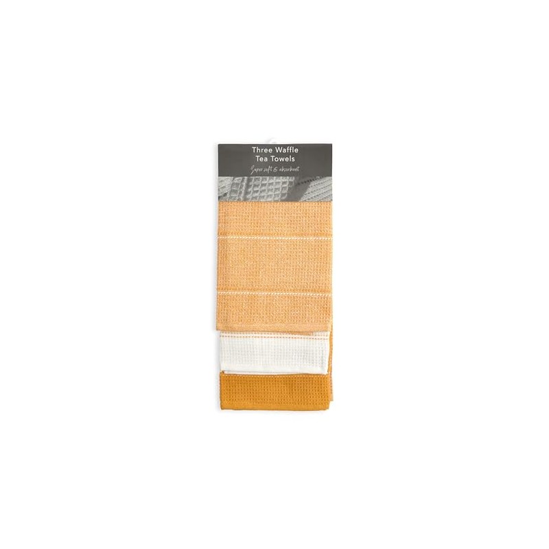 Emma Barclay Utopia 3 Pack Waffle Kitchen Tea Towel Set