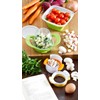 Prepworks by Progressive - Cortador de huevos compacto, blanco, rojo
