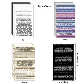 ZOOMPIL Sticker Sayings, 24 Sheets Scrapbook Accessory Set, Scrapbooking Accessories, Vintage Stickers, Vintage Scrapbook Stickers, Suitable for Notebook, Collage, Diary, Album, Card