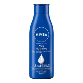 Nivea  Crema Corporal Humectante Nivea Milk Nutritiva Envase 220 Ml