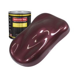 Restoration Shop - Vintage Burgundy Metallic Acrylic Enamel Auto Paint - Quart Paint Color Only - Professional Single Stage High Gloss Automotive, Car, Truck, Equipment Coating, 2.8 VOC