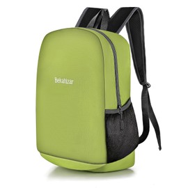 Bekahizar 20L Ultra Lightweight Backpack, Rucksack Hiking Daypack Travel Day Bag for Men Women Kids Outdoor Camping Mountaineering Walking Cycling Climbing (Bright Green)