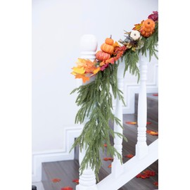 ACES Real Feel Dense Norfolk Pine Christmas Garland - 68"