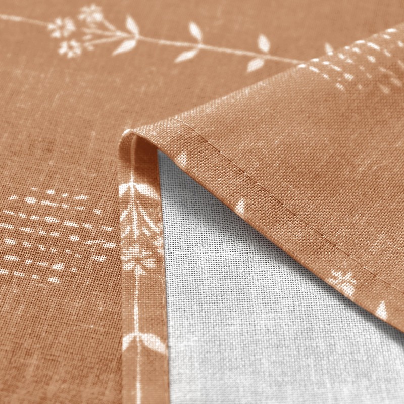 Lino Rosa Short Curtains for Windows Bedroom 2 Panels,Farm House