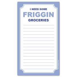 I Need Some Friggin Groceries Grocery List Magnetic Pad 4.25 x 7.5, 50-Sheets