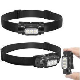 VASA NAMA Mini Linterna Recargable de 1150 Lúmenes con Imán, Linterna Led Recargable EDC súper brillante 6 modos, para uso con faros, rescate y acampada Linterna de bolsillo IP68