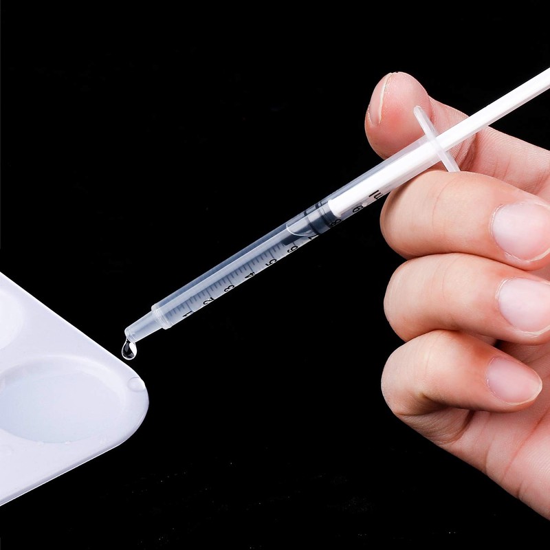 20 Packs Plastic Syringe with Measurement, Suitable for Measuring, Watering,