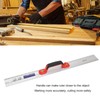 Aluminum Straight Edge Ruler with Handle Bubble Metal Centimeter Inch
