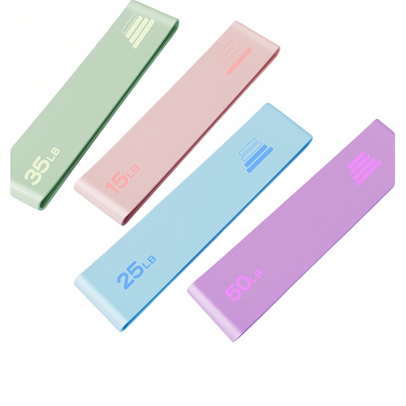 Roonex Active Silicone Resistance Loop Exercise Bands Set Workout Bands