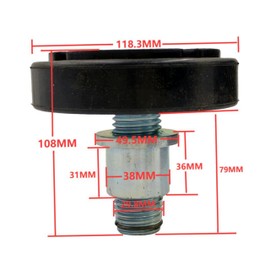 38mm Car Lift Rubber Tray Heightening Feet Plus High Leg Pads