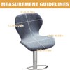Daunkang Bar Stool Covers with Back Velvet Stretch Counter Height