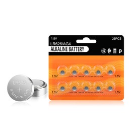 kunying LR626 Batteries 10 Pack, Long-Lasting AG4 LR626/L626 /SR626 /377 /SR626SW Batteries Coin Cells for Watches Calculators Toys