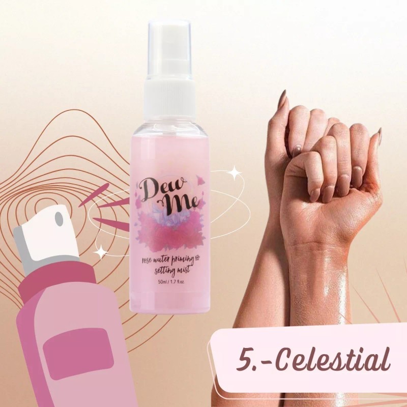 Veraly Agua De Rosas Base Maquillaje Hidratante Facial Brillos Full