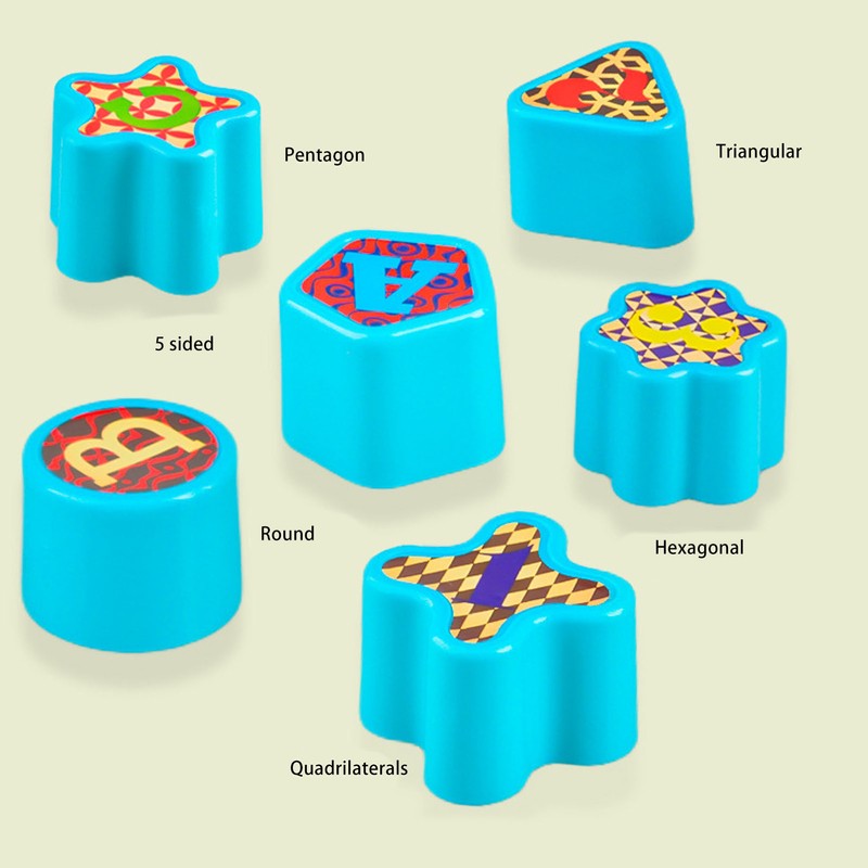 Kids Blocks Shape Sorting Toy Plastic Montessori Activity Cube Baby