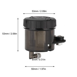 CYTGOUPER Universeller Bremsflüssigkeitsbehälter Schutz,ABS Material Bremsflüssigkeitswechselgerät, Bremsflüssigkeitsbehälter Kupplungsbehälter Zylinder ölbecher für Motorräder
