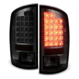 ACANII - For 2002-2006 Dodge Ram 1500 03-06 Ram 2500 3500 Smoke Lumiled LED Rear Tail Lights Brake Lamps Pair Left+Right
