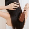 Forecombed Wood Paddle Detangling Cushion Brush Hair Brush