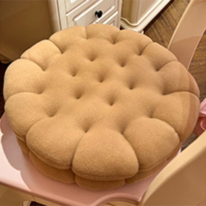 Cookie Cushion Cute Soft Breathable PP Cotton Filling Seating Cushion