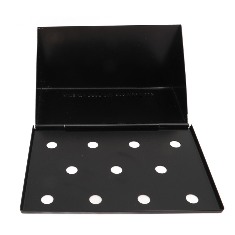 Smoker Box Black V Shape Stainless Steel Anti Stick Large